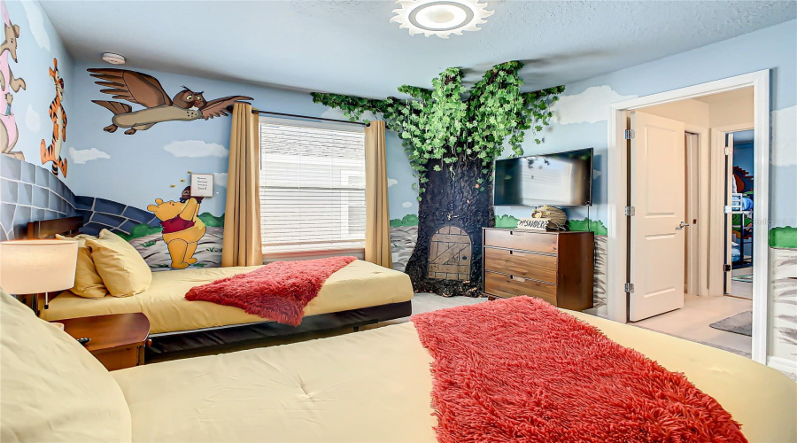 Bed #5--Sleep in the Hundred Acre Wood in this cozy, 2-bedroom Winnie the Pooh-themed