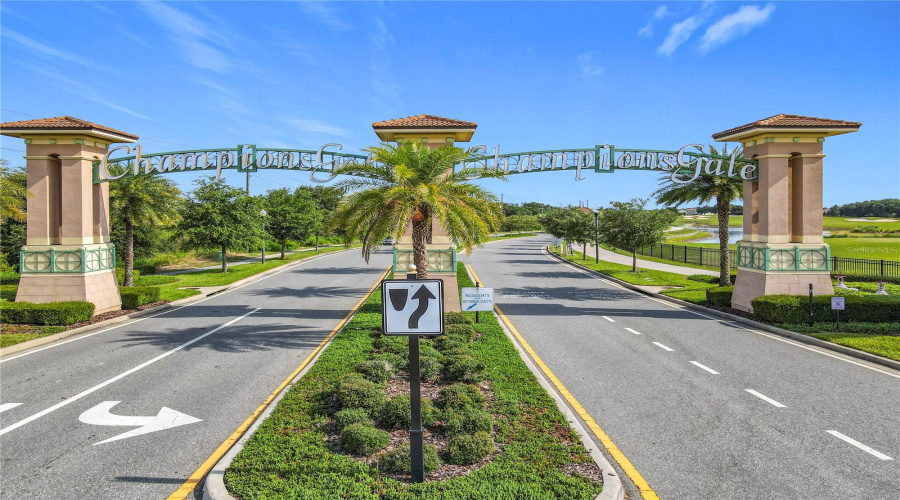 Entrance to community