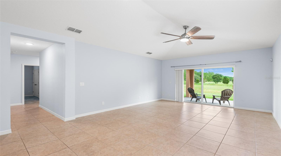 HALLWAY FROM GREAT ROOM/FAMILY ROOM LEADS TO 3 BEDROOMS