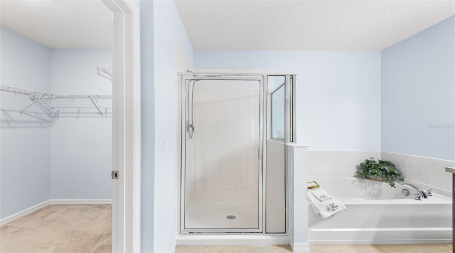 ENSUITE WALK-IN CLOSET, SHOWER & GARDEN TUB