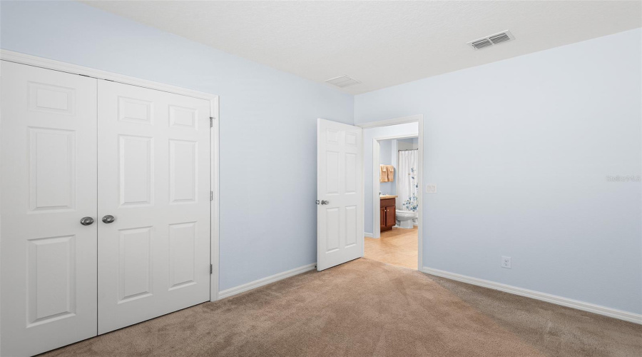 BEDROOM #2 WITH SPACIOUS CLOSET