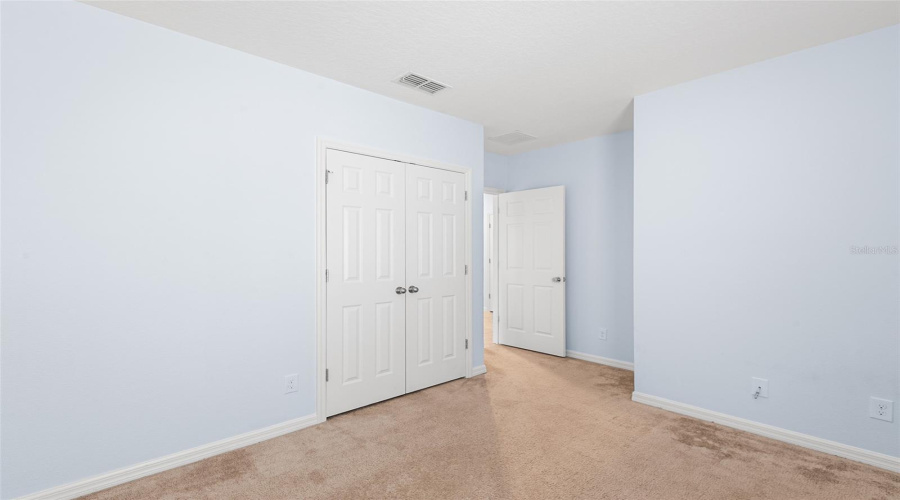 BEDROOM #3 WITH SPACIOUS CLOSET