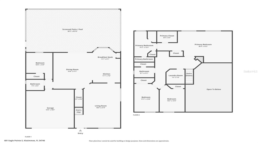 KISSIMMEE, Florida 34746, 4 Bedrooms Bedrooms, ,3 BathroomsBathrooms,Residential,For Sale,EAGLE POINTE,0,MFRO6326374
