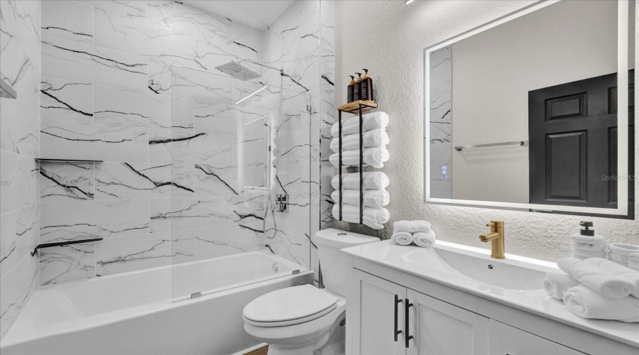 Updated guest bathroom