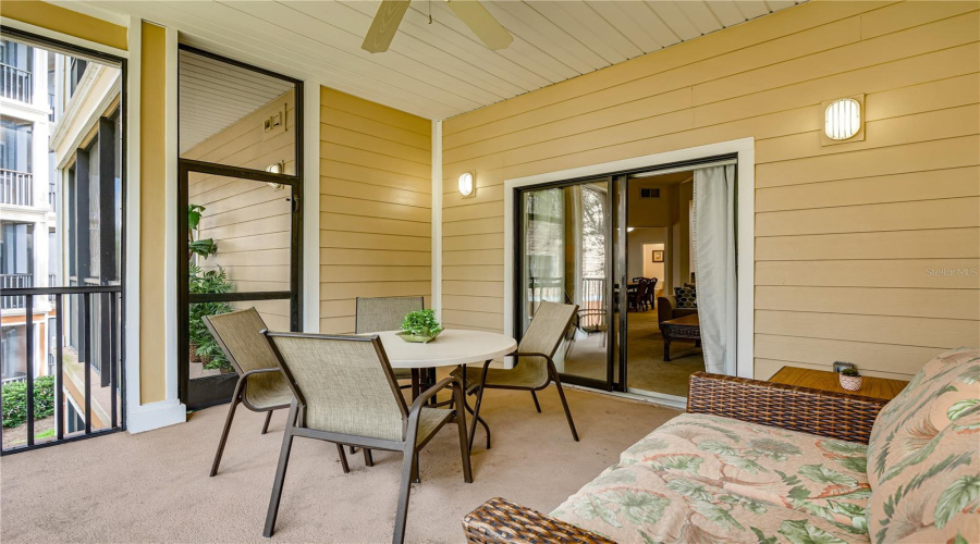 Balcony with view of peaceful conservation area!