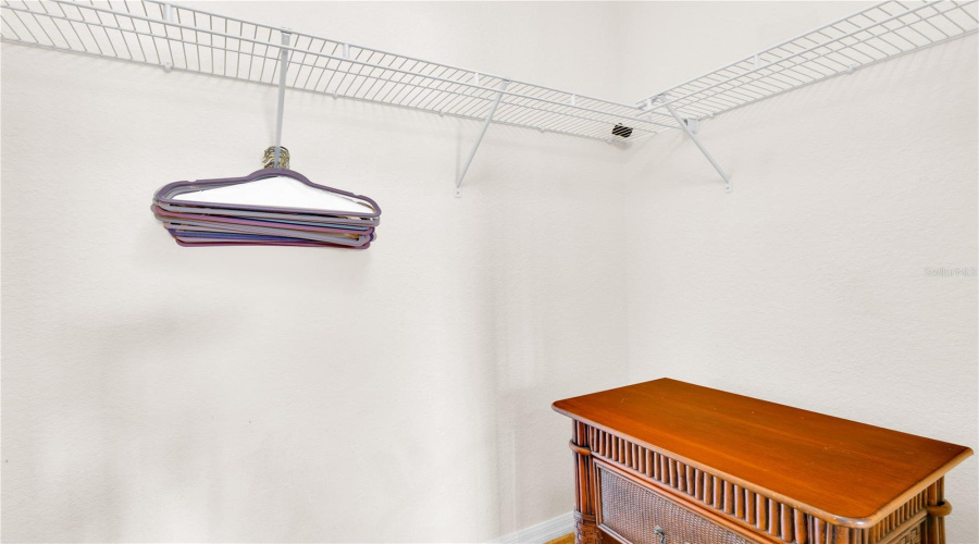Master walk-in closet.