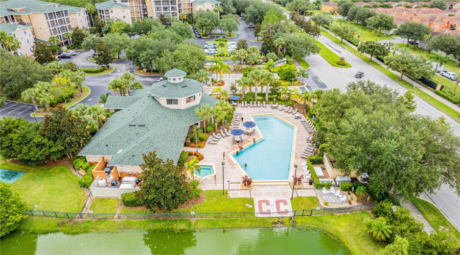Aerial view of the club.