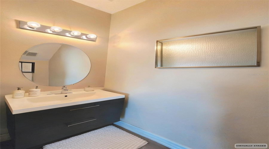 Staged Half Bathroom