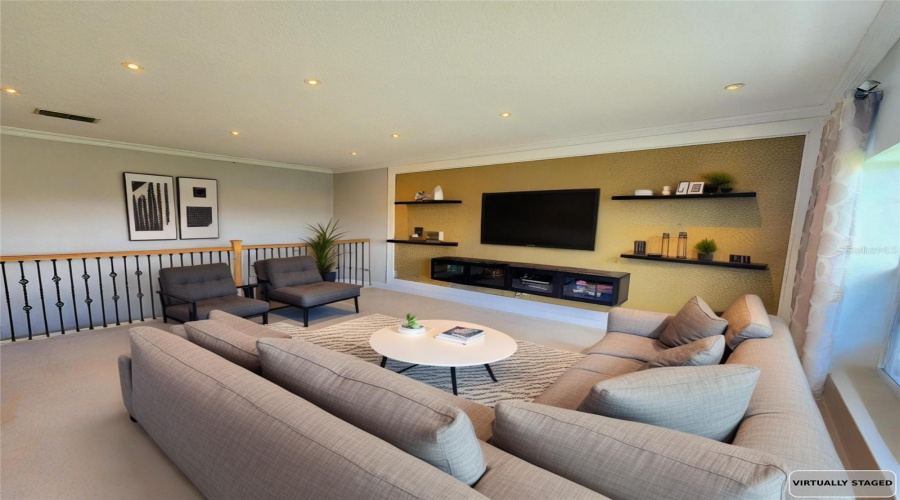 Staged Loft on second floor