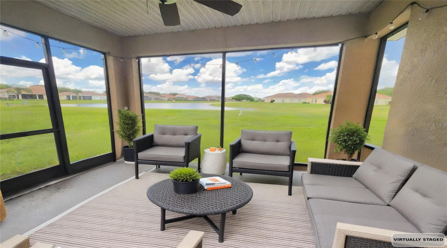 Staged Backyard