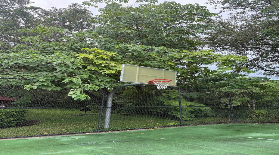 Basketball court, again just yards away from your townhouse