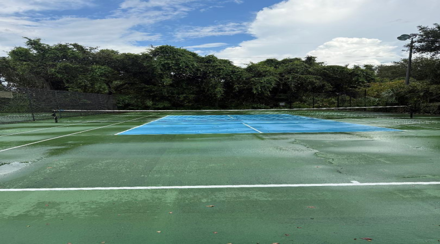 Tennis court, again just yards away from your townhouse