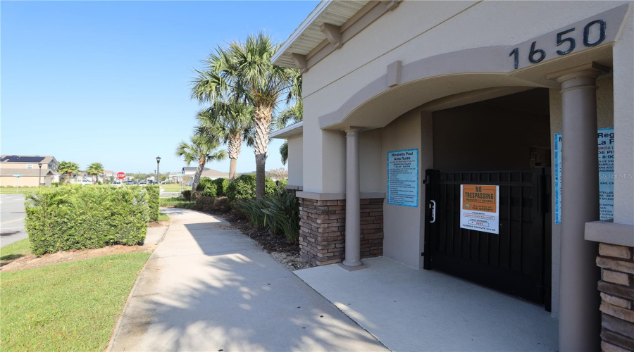 pool entrance