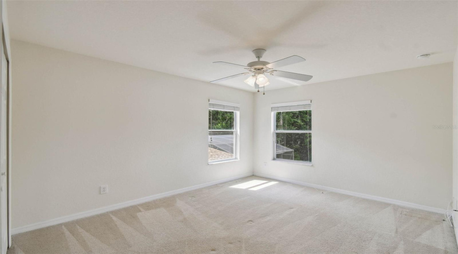Upstairs bedroom with Jack and Jill bathroom.