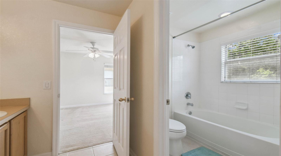 Upstairs Jack and Jill bathroom