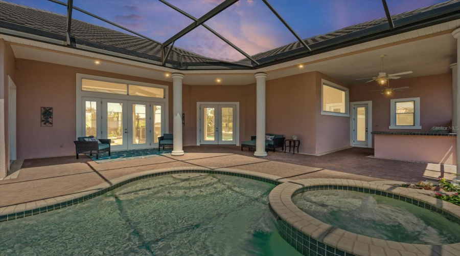 Twilight Pool Spa