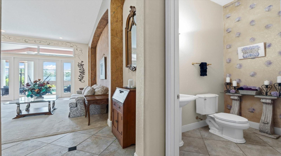 Foyer 1/2 Bath and Formal Living