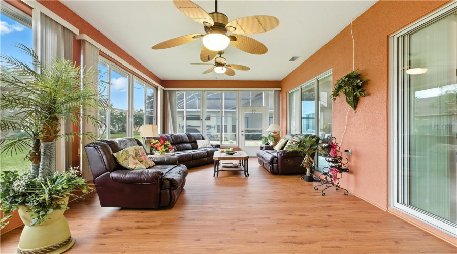 Has central a/c and ceiling fans
