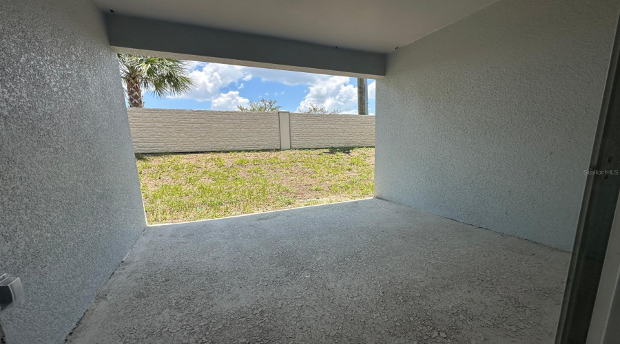 Patio roof.