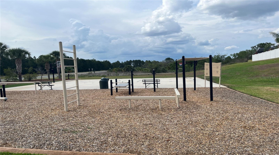 Community outdoor fitness equipment