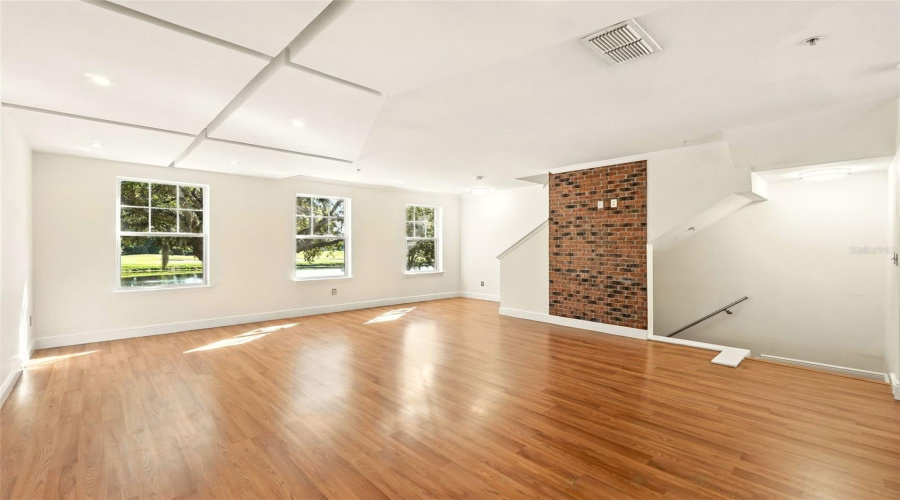 Living Room With Laminate Wood Floors