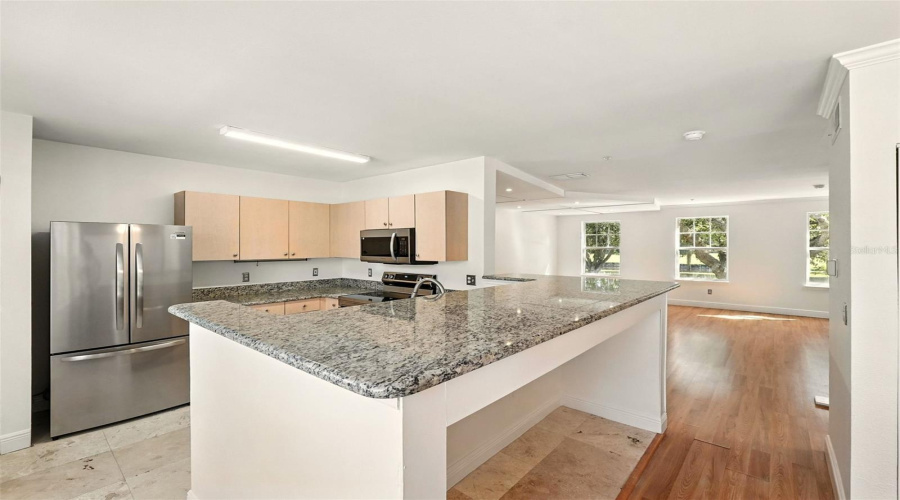 Kitchen with Granite Tops