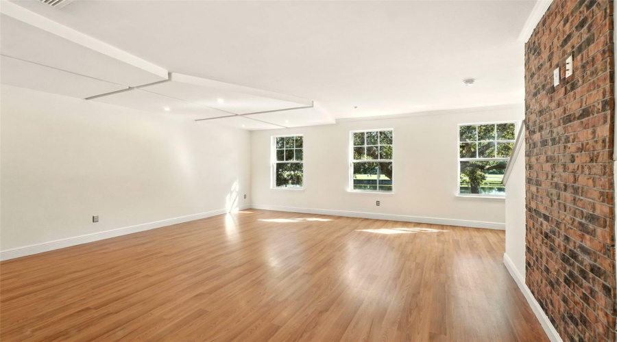 Living Room With Laminate Wood Floors