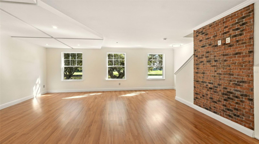 Living Room With Laminate Wood Floors