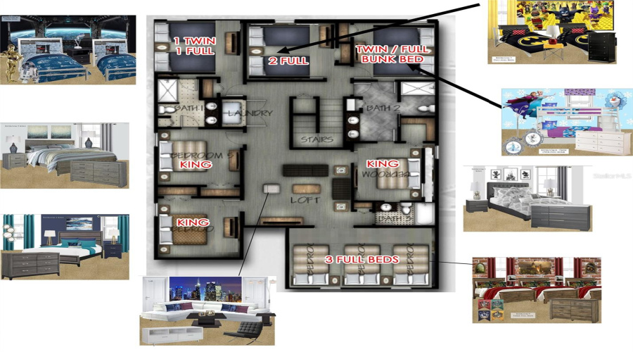 DAVENPORT, Florida 33896, 8 Bedrooms Bedrooms, ,5 BathroomsBathrooms,Residential,For Sale,PEBBLE BEACH,0,MFRO6331935
