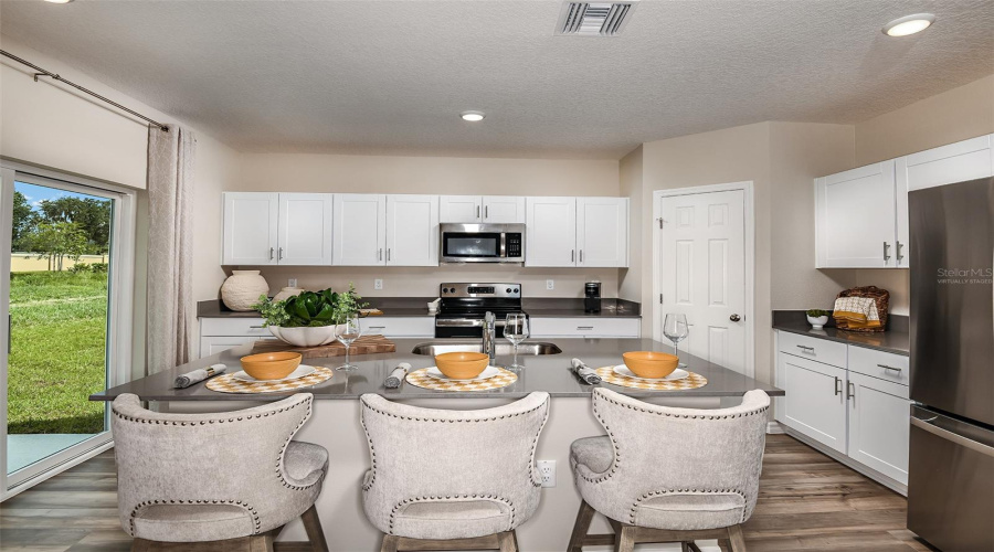 virtually staged/model home