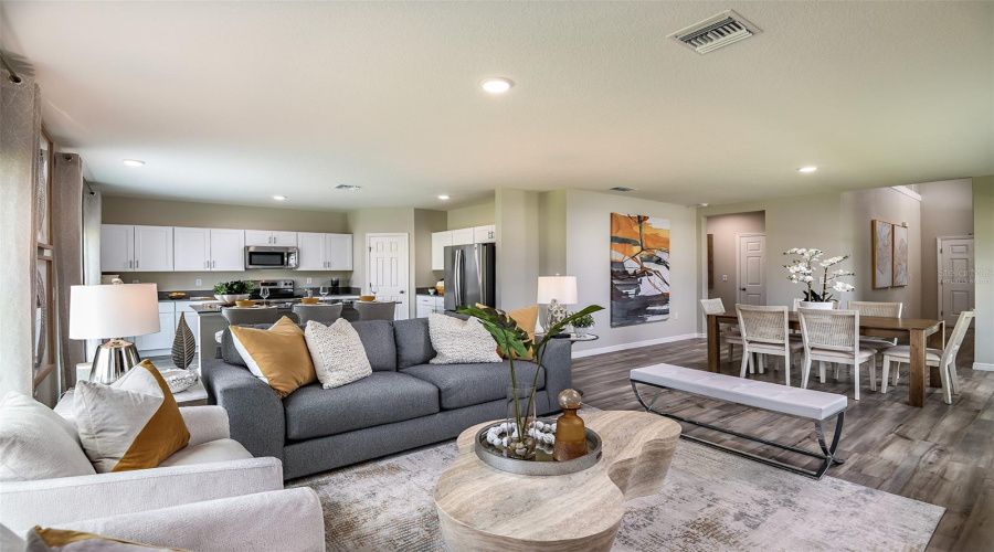 virtually staged/model home