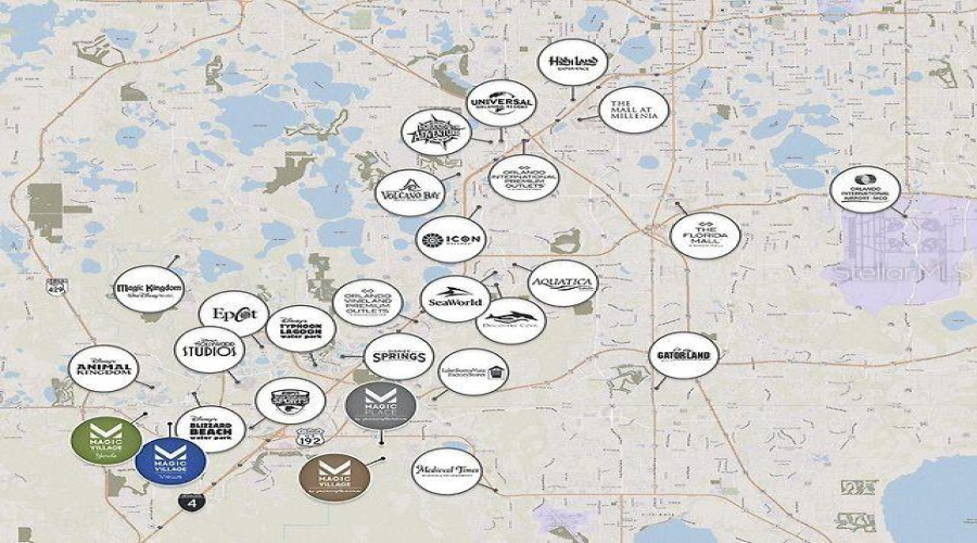 Magic Village Area Map