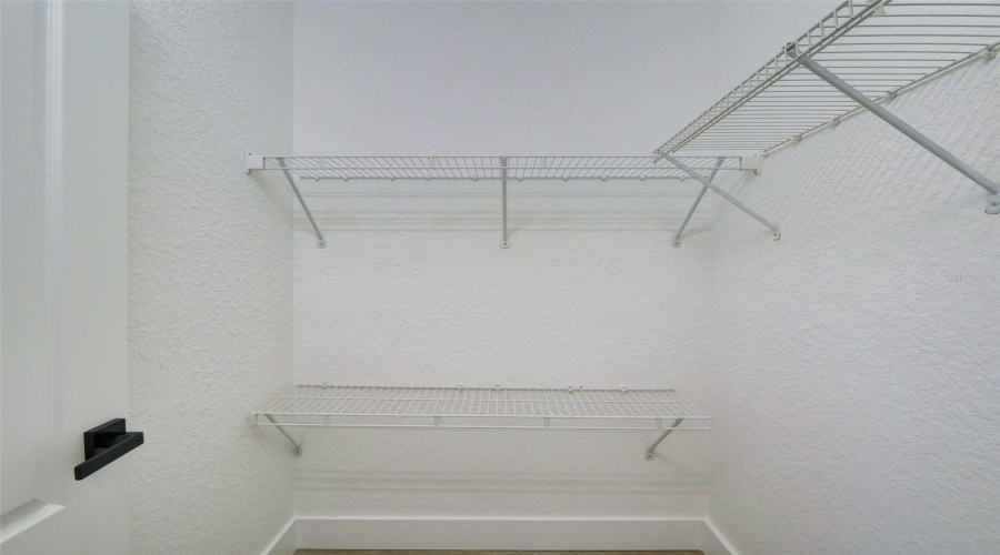 Master bedroom walk in closet
