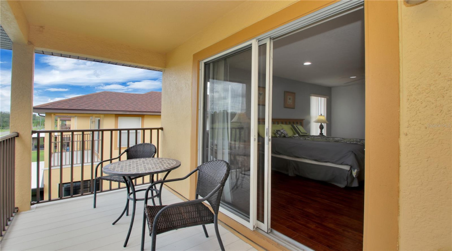 Balcony for upstairs primary bedroom