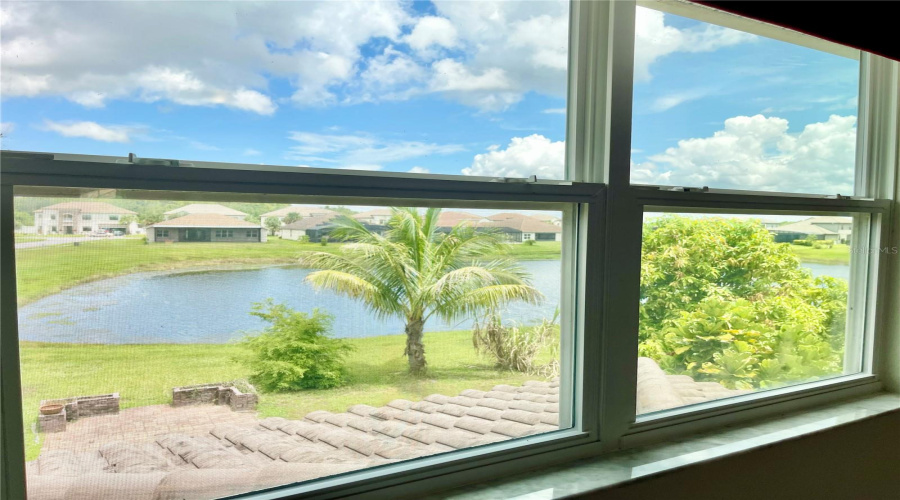 your view from an upstairs bedroom