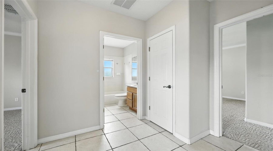 Hall for Bedrooms 2 and 3, and Bathroom 2