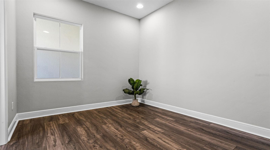 Entry & bonus/office space with french doors
