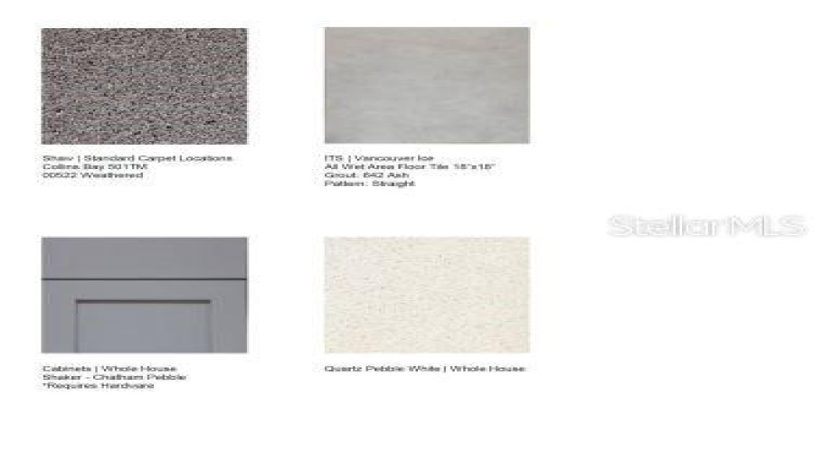 2553 Penguin Boulevard design selections! This home is currently under construction and selections are subject to change.