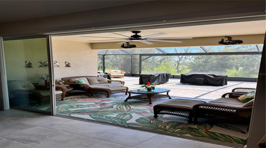 Wide patio door