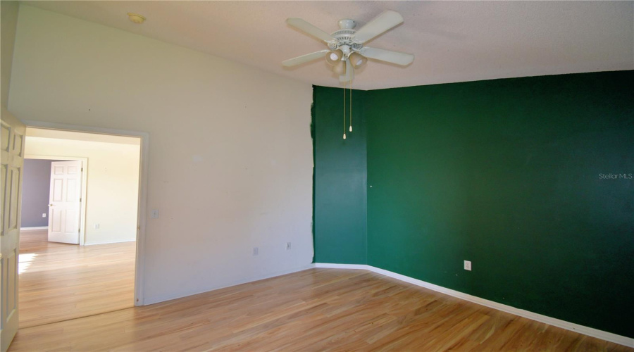 Primary bedroom is off of the living room