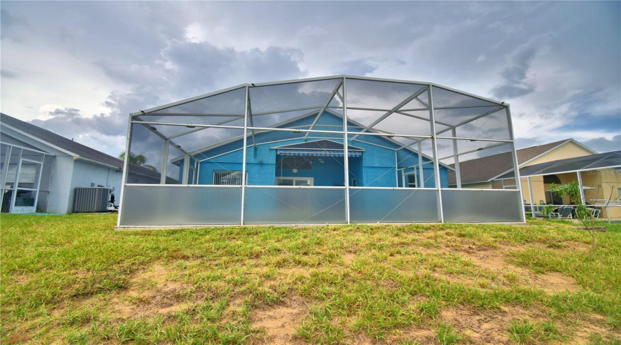Screened pool