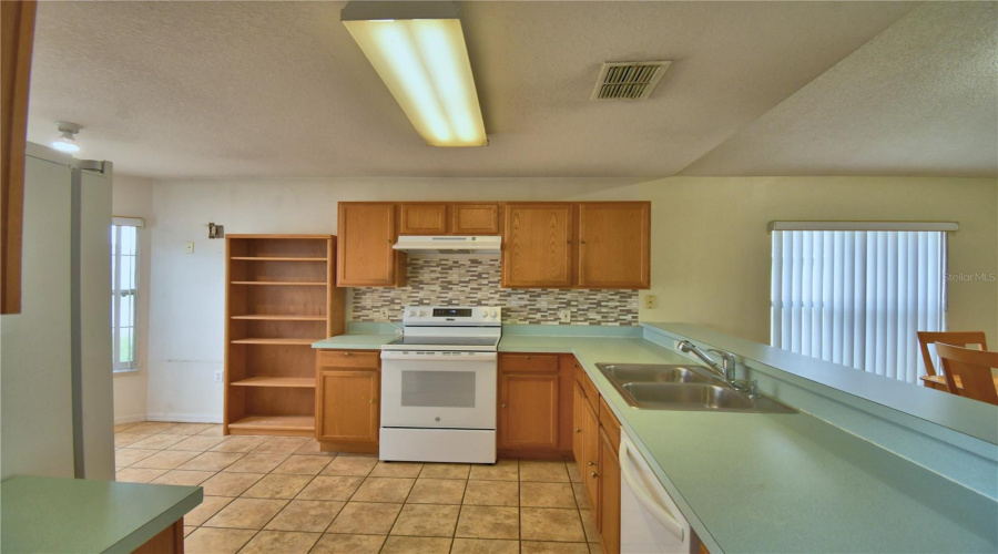 Kitchen from the entryway.