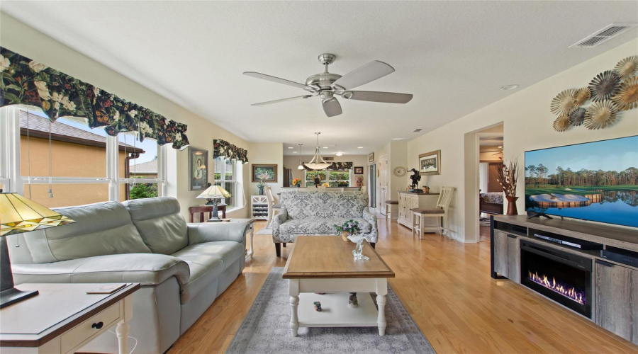 Solid surface floors throughout