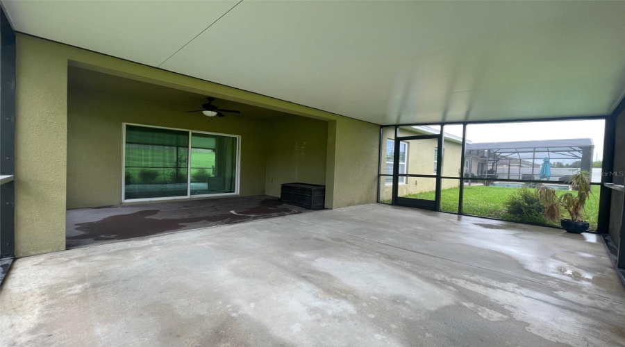 Screened and cover rear porch.