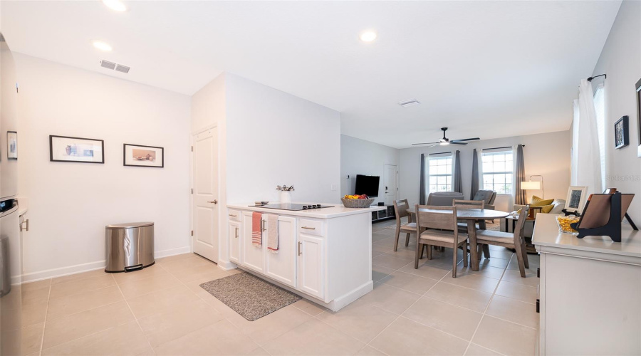 From Suite Kitchen towards Dining and living area