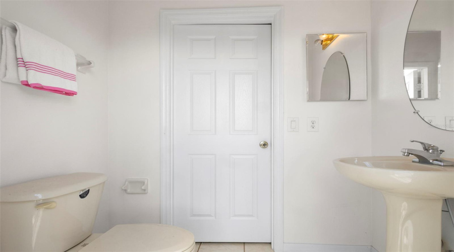Pool Half Bath & Storage Closet