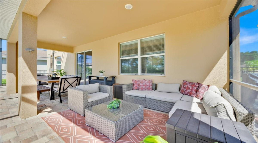 Covered back porch