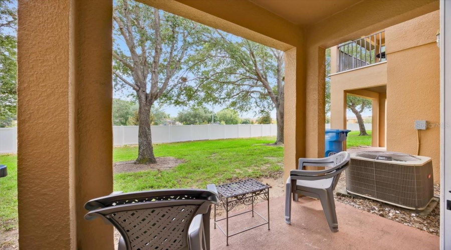 Rear covered patio