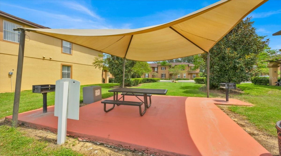 Picnic pavillion 50 ft in front of property