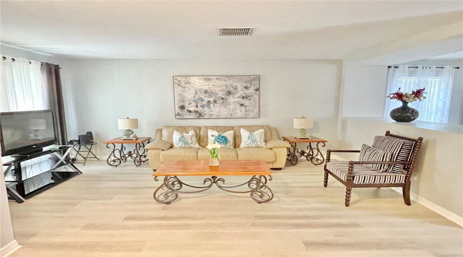 Downstairs living area